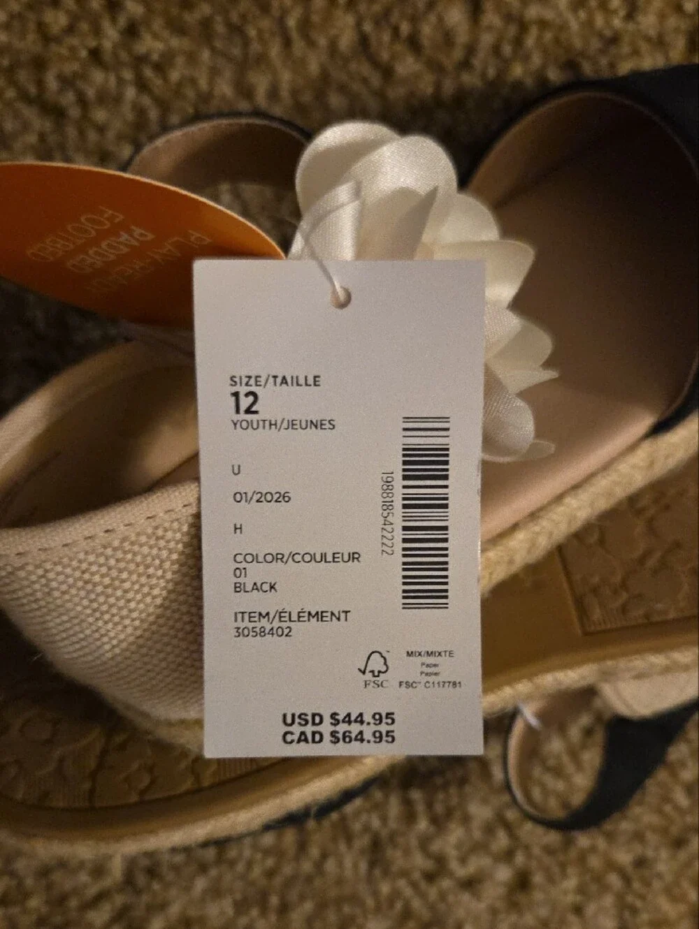 Gymboree girls espadrille